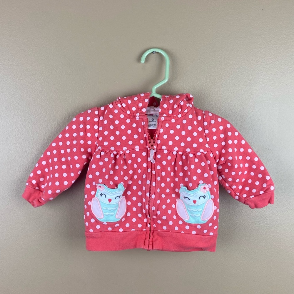 Carter’s Polka Dot Owl Jacket 6 Months